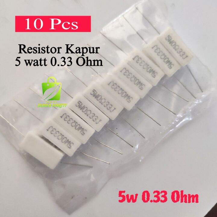 Resistor Kapur Watt Ohm Resistor Kapur W Ohm Lazada Indonesia