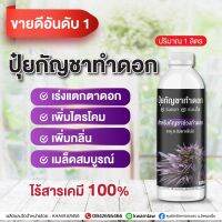 ปุ๋ยสมุนไพรสายเขียว ทำดอกคุณภาพสูง (รับรองโดยผลแล็บ) แบบขวด ขนาด1000 ml. ไร้สารเคมี100%