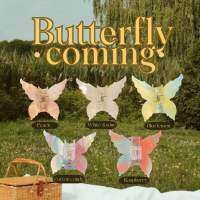 Babycousin กิ๊บหนีบผมรุ่น Butterfly เปลี่ยนสีได้ในแดด [ฟรีติดคริสตัลได้ 1 ตัวอักษร]