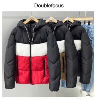 เสื้อกันหนาวผู้ชาบ ฮู้ดบุนวมอุ่น ?เสื้อกันหนาวPADDED PUFFER JACKET ☢️แบรนด์?DOUBLE FOCUS ✨ JAPAN (WY1047)