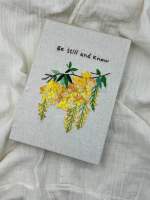 สมุดบันทึกปักมือ งานฝีมือ Hand Embroidered Journal | Natural Hand Embroidered and Hand Assembled Journal  | Unique Gift | Embroidered Notebook