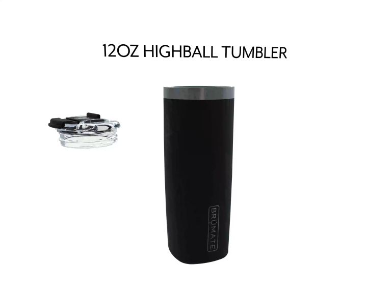 BruMate Highball 12oz Insulated Highball Cocktail Tumbler With