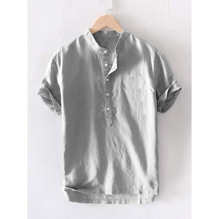 Chinese collar for men's gusot mayaman Polo shirts | Lazada PH