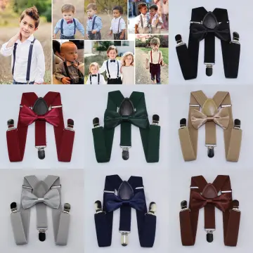 Suspenders for kids men adjustable suspender with bow tie for children  women adjustable Suspenders FOR unisex