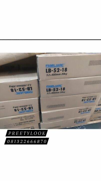 Kawat Las Familiarc KOBE LB-52U AWS-A5.1 E7016 Welding Electrode 5KG ...