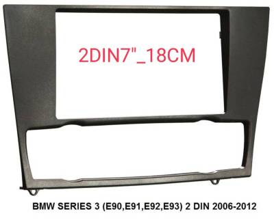 หน้ากากวิทยุ BMW 3seris E90 E91 E92 E93 ปี2006-2012 สำหรับเปลี่ยนเครื่องเล่นทั่วไปแบบ 2DIN7"-18CM. หรือ จอ android 7"