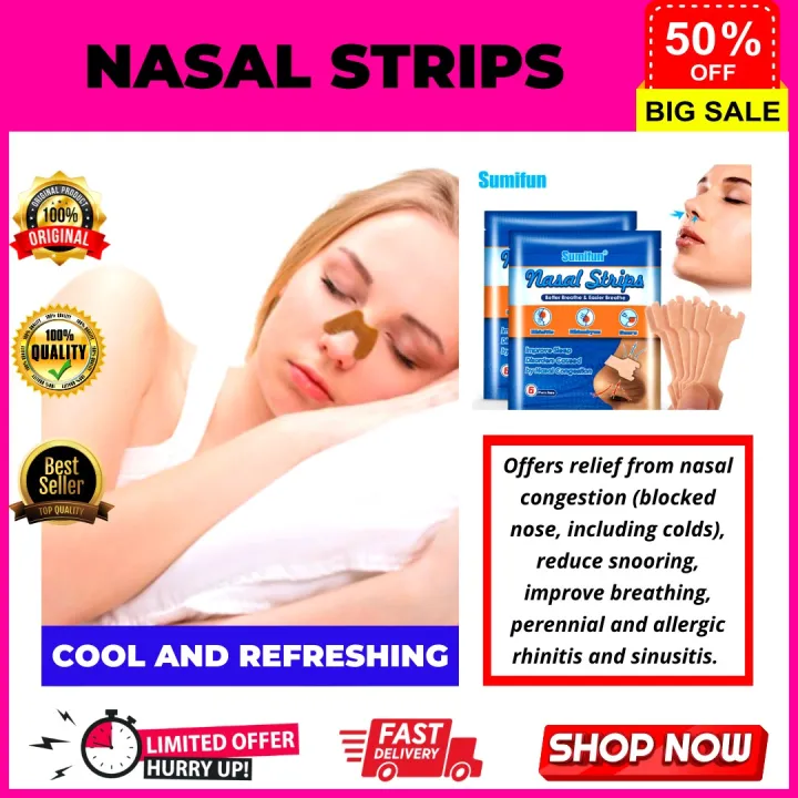 💯 ORIGINAL Authentic Nasal Strips Stop Snoring Strips Nose Patch