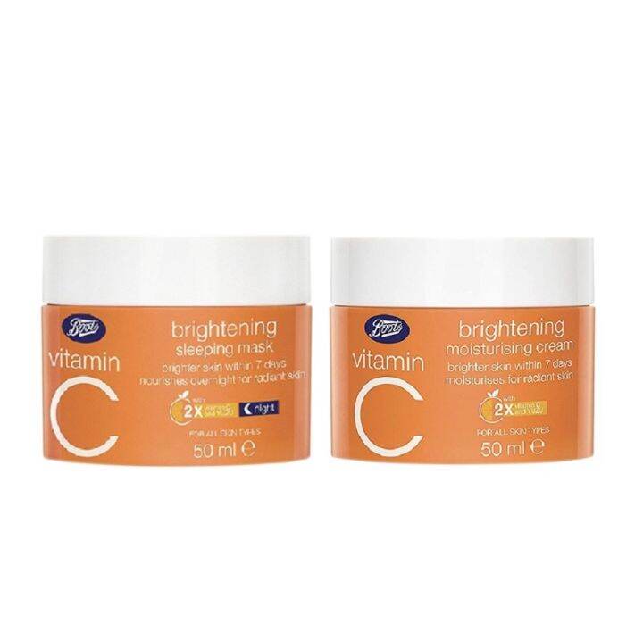 2 สูตร วิตามินซี Boots Vitamin C brightening sleeping mask