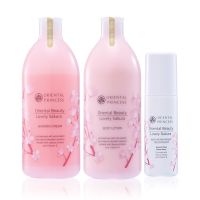 Oriental Princess แพ็ค 3 ชิ้น Oriental Beauty Lovely Sakura Shower Cream 400 ml.&amp; Body Lotion 400ml.&amp; Deodorant 70ml.