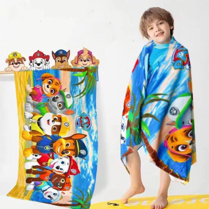 Imported KID fashion paw patrol towels baby bath towels swimming