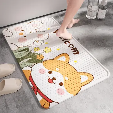 Non-slip Mat Bathroom Thickened Pvc Plastic Carpet Waterproof Toilet Toilet  Kitchen Foot Mat Outdoor Non-slip Floor Mat