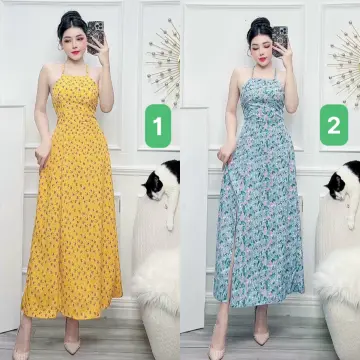 đầm Maxi Cổ Yếm đi Biển Hở Lưng Giá Tốt T05/2024 | Mua tại Lazada.vn