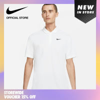 Nike Mens Court Dri-FIT Tennis Polo - White