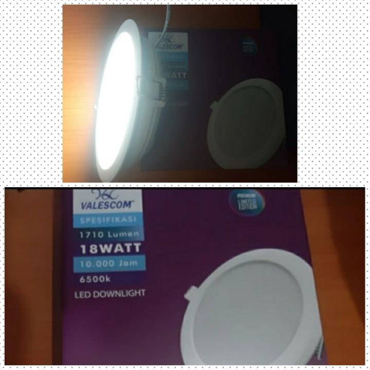 Lampu Downlight Led Inbow Valescom 18W 18Watt Putih Super Bright ...