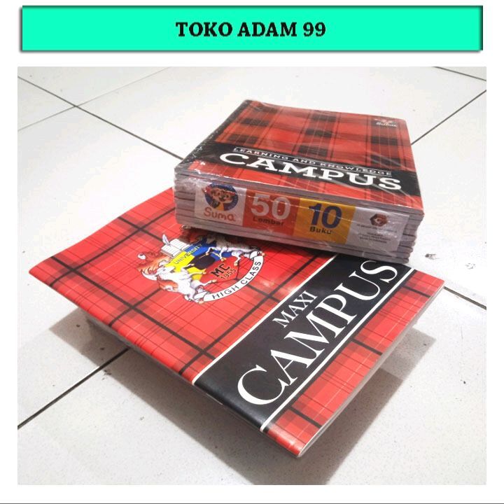 1 Pak Buku Tulis Campus 50 Lembar Isi 10 Pcs | Lazada Indonesia