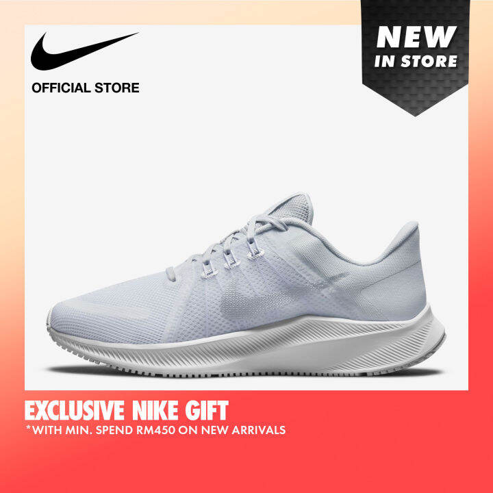 Nike Women's Quest 4 Road Running Shoes White Lazada