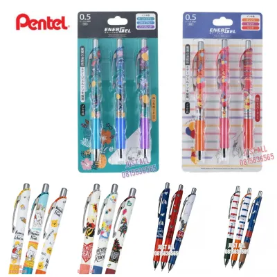 Disney × Pentel Energel ชุดปากกา  Set 3 ด้าม