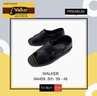 walker รองเท้าแตะผู้ชาย รหัส M4459 สีดำ หนังแท้