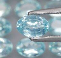 Natural Brazillian Paraiba Color Apatite 6×4 mm. Full Fire !!