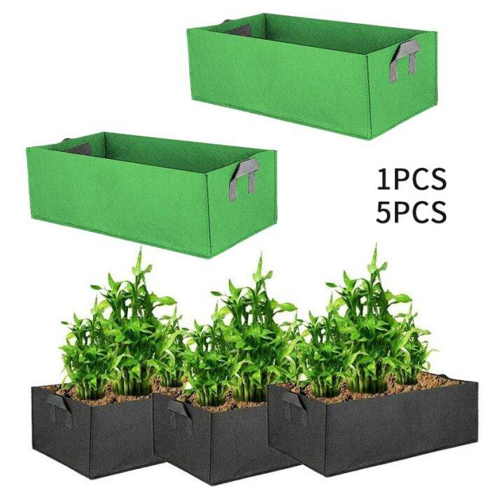 Felt Square Planter Bag Reusable NonWoven garden pots planters For