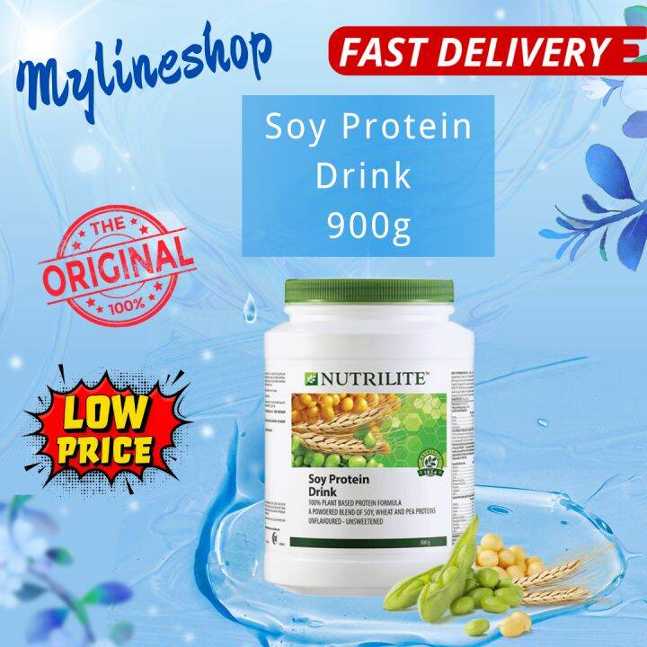 🔥NEW stock 🔥 Amway NUTRILITE Soy Protein Drink 900g Lazada