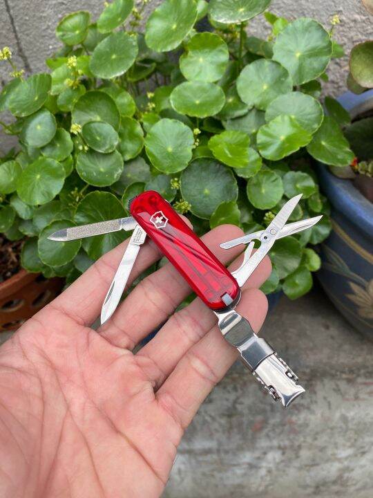 Victorinox Nail Clip 582 red 0.6453 Swiss pocket knife | Advantageously  shopping at Knivesandtools.co.uk