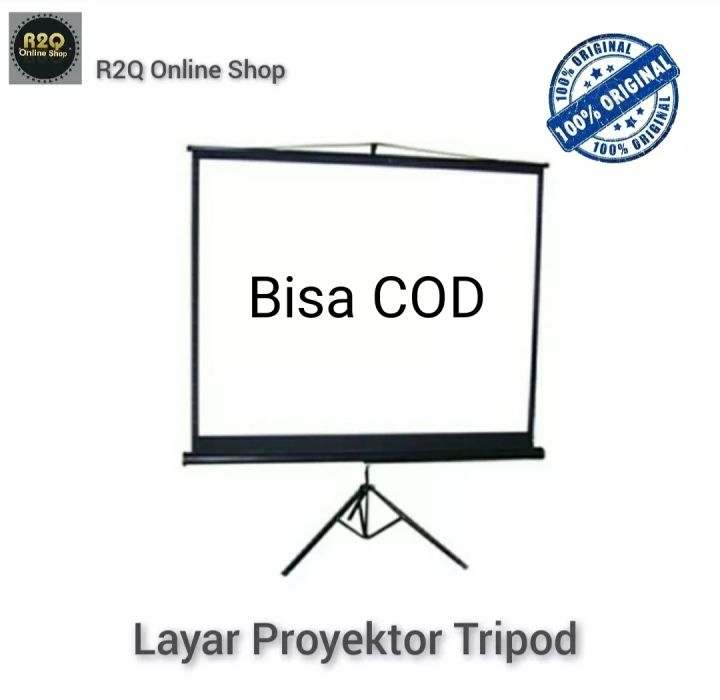 Layar Proyektor Tripod 70 Inch Lazada Indonesia 5656