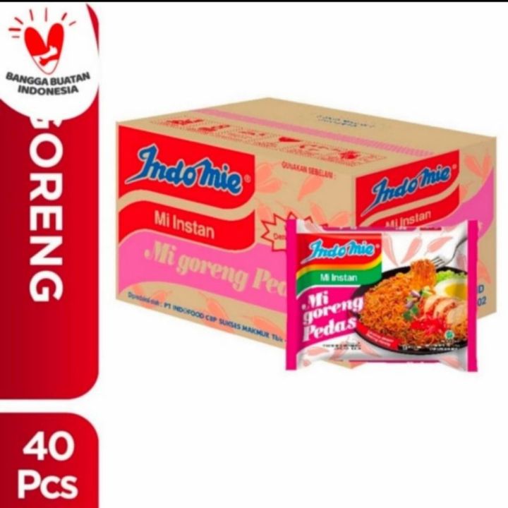 Indomie Goreng Pedas 79 Gr ( 1 Dus Isi 40 Pcs ) | Lazada Indonesia