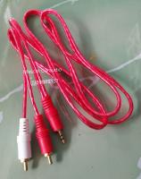 สายสัญญานเสียงต่อปรีกับโทรศัพท์ 2RCA3.5mm.ยาว1.5เมตรคละสี