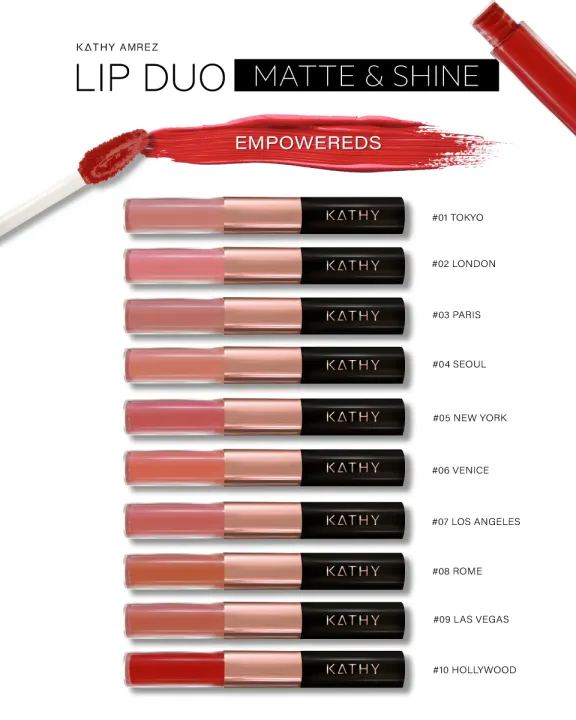 kathy-amrez-lip-duo-matte-amp-shine-ลิปดูโอ-แมทแอนด์ชายน์-ลิปฉ่ำ-ไม่ติดแมส-ลิปกระแต