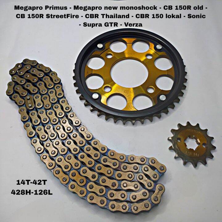 GEAR GIR SET GEAR GIR PAKET MEGAPRO MONO SUPRA GTR CBR 150 LOKAL VERZA