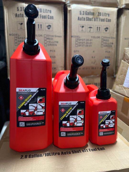 Gas Tank, Gasoline Container / Jerry Can Seaflo 5 Liters, 10 Liters