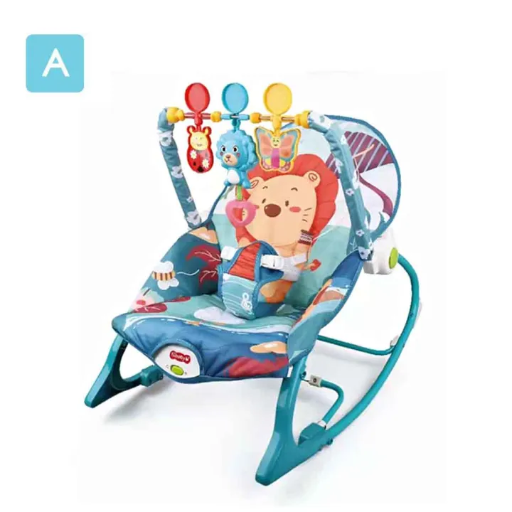 Baby Rocker Bouncer Cradle Music with Safety Belt Kerusi Muzik Buaian Bayi Lazada