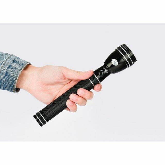 SUPER KINGSTON LONG RANGE TORCH Rechargeable Bright 4SC DC90 Aluminum