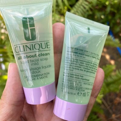 Clinique All About Clean Liquid Soap Mild 30 ml (dry combination ) (1 ชิ้น)