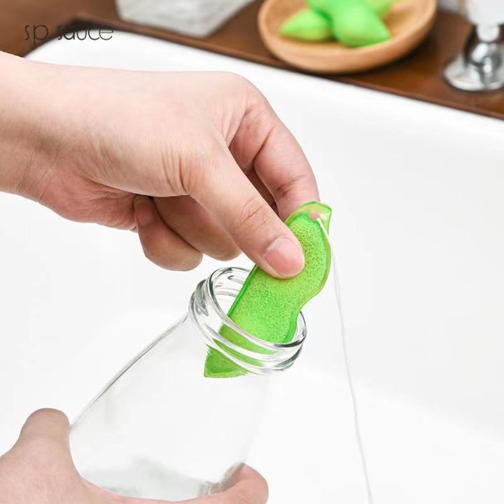 3Pcs Magic Bottle Cleaning Beans Cleaning Sponges Reusable Kitchen Gadgets Beans  Bottle Cleaner Brush for Internal Cleaning - AliExpress