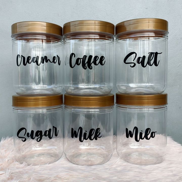 Coffee Creamer Jar Label / Kitchen Creamer Jar Vinyl Decal, Kitchen Jar  Stickers, Kitchen Organization Labels