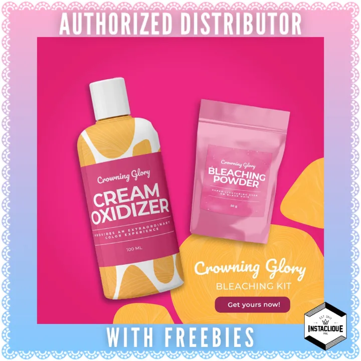 Bleaching Kit by Crowning Glory with Free Gloves and Hair Cap [9/12