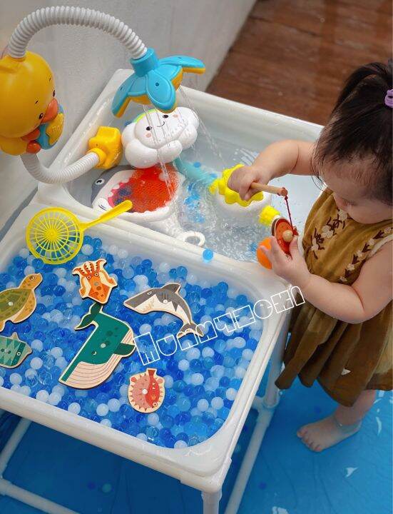 READY STOCK Ikea Trofast Sensory Flisat Table Montessori play(box+lids ...