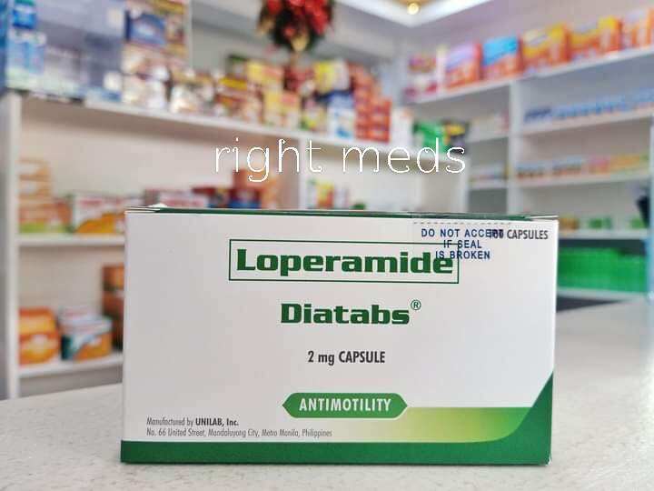 Diatabs loperamide 100s capsules (1box/100pcs) For diarrhea, Lbm