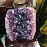 อเมทิตส์แท้ สีเข้ม(Amethyst) น้ำหนัก3.0-3.5 kg ผลึกธรรมชาติสวยมาก