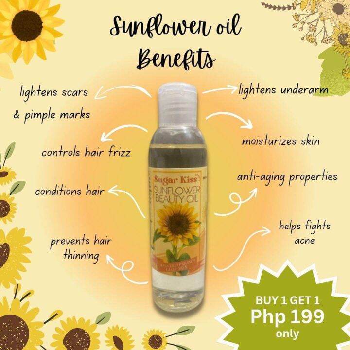 Premium Sunflower Whitening & Miracle Oil by Sugar Kiss Beauty Lazada PH