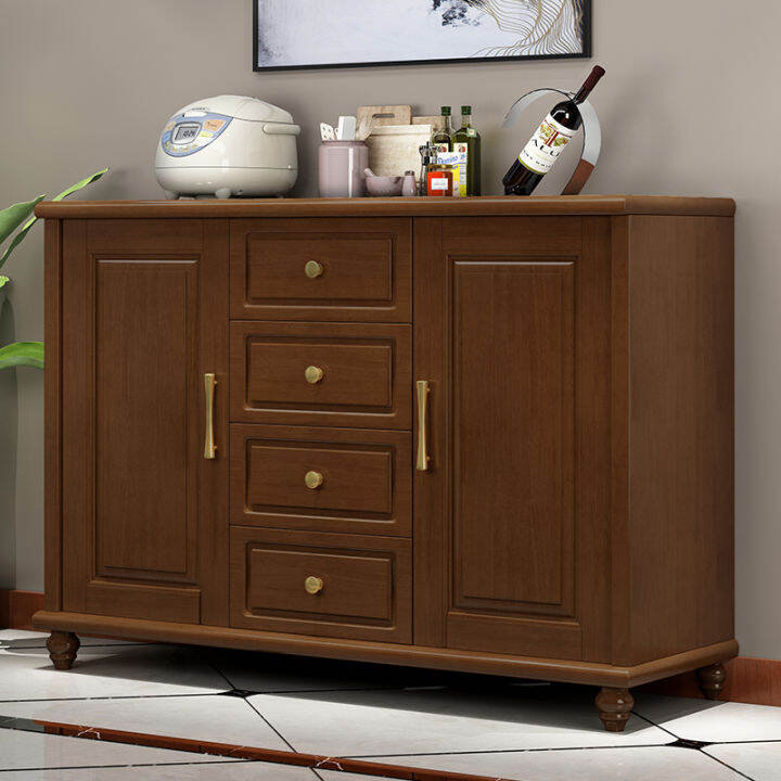 Solid Wood Sideboard Wine Integrated Wall Entrance Entrance