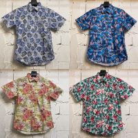 เสื้อเชิ้ตฮาวายลายดอก‼️ Hawaii ไซค์ m l xl 2xl 3xl 4xl ผ้าcotton?% เนื้อผ้านิ่มสวมใส่สบายไม่ร้อน ใส่ได้ทั้งชายและหญิง