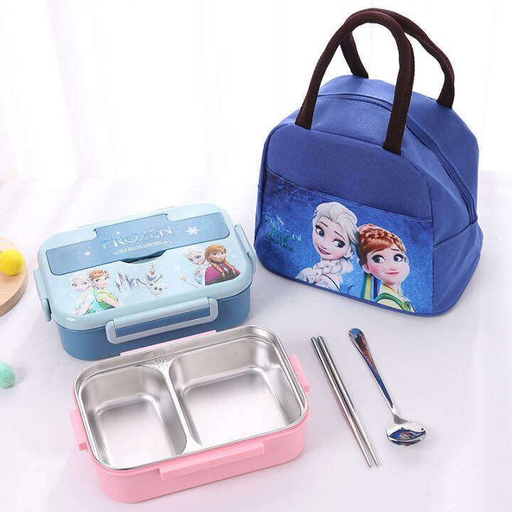 304 Stainless Steel Kid Separate Lunch Box Cartoon Lovely Bowl Student