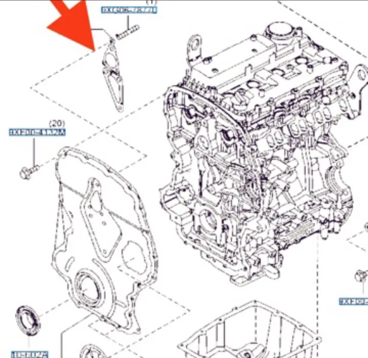 Ford Ranger T6 2.2 Timing Cover Gasket Lazada