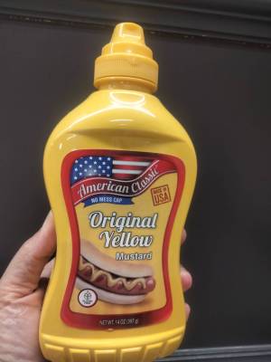 American Classic Original Yellow Mustard 397g. ซอสมัสตาร์ด 397 กรัม