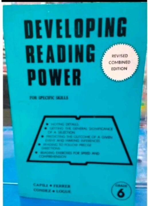 DEVELOPING READING POWER GRADE 6 by Logue-Ferrer-Condez-Capili | Lazada PH