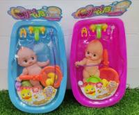 OoToys ของเล่นเด็ก ชุดอ่างอาบน้ำพร้อมตุ๊กตา มีอ่างน้ำใบใหญ่ พร้อมอุปกรณ์อาบน้ำ อ่างขนาด 25x39x9cm ตุกตา 22 cm lu/jo #ตุ๊กตาอาบน้ำ#อ่างน้ำของเล่น