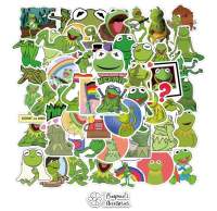ʕ •ᴥ•ʔ ✿ พร้อมส่ง : สติ๊กเกอร์กันน้ำเคลือบด้านลายกบเขียวเคอร์มิท | Kermit the Frog Matte Waterproof Decoration Sticker Set.